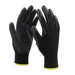 Safety Work Gloves Manufacturer - Wholesale Black 13G PU Anti-static