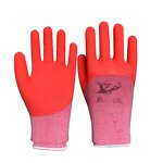 Fluorescent Gloves Factory - Cheap Green Polyester Latex Foam Breathable
