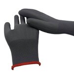 PVC Coated Gloves Factory - 13g Orange Polyester Fully PVC Coated