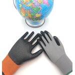 Nitrile Glove Manufacturer - Guantes 13 Gauge Polyester Nitrile Glove