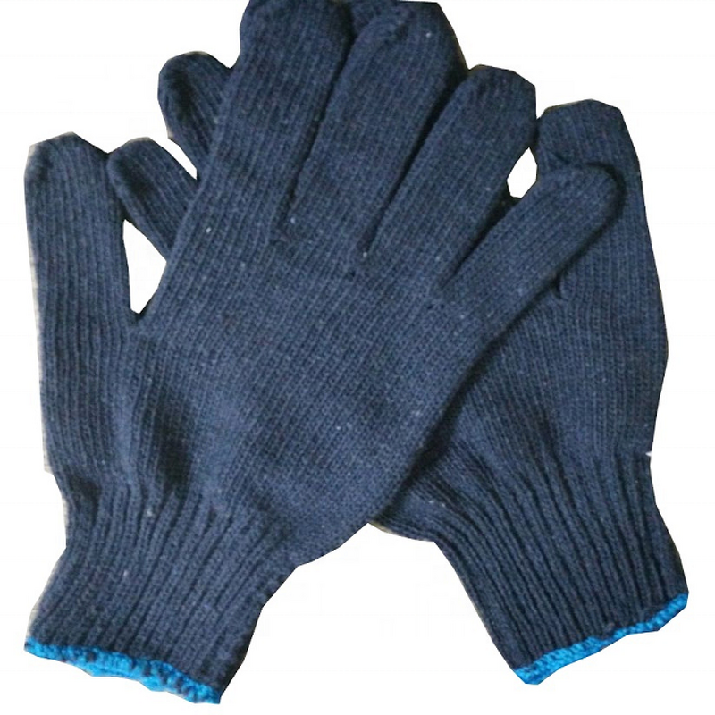 PVC Work Gloves Factory - Long Cuff 27-45cm Blue PVC Sandy Coated