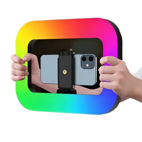 Smartphone Ring Light Manufacturer - OEM RGB Handheld Stabilizer with Battery Microphone