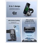 Wireless Charger Manufacturer - OEM New Desktop 25W Foldable 3-in-1 Fast for Phone Earphone