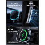 Car Wireless Charger Manufacturer - OEM 2025 New PD/QC3.0 15W Type-C Magnetic Phone Holder