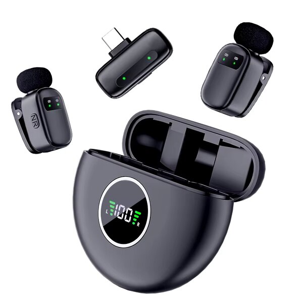 Wireless Lavalier Microphone Manufacturer - OEM K20 Double 2 MIC Light-weight Noise Reduction