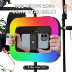 Ring Light Manufacturer - OEM YM200 20W Portable Rechargeable Adjustable Fill for Phone