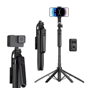 Selfie Stick Manufacturer - OEM A17 Portable 360 Rotation Telescopic Wireless Remote Rechargeable
