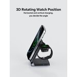 Wireless Charger Manufacturer - OEM Customize 25W 3-in-1 Aluminum Alloy Foldable Magnetic Fast