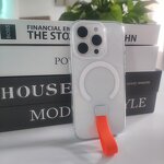 Magnetic Phone Case Manufacturer - OEM Transparent Hard Shell PC with Hanging Rope Finger Buckle