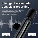 Wireless Lavalier Microphone Manufacturer - OEM SE80 USB Clip Long Endurance One-to-Two