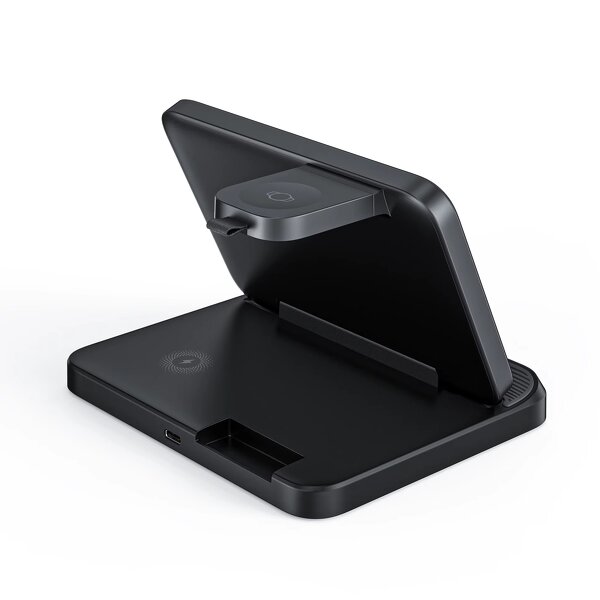 Wireless Charger Manufacturer - OEM 2025 Multi-Function 15W Fast Dock Foldable 3-in-1