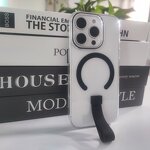 Magnetic Phone Case Manufacturer - OEM Transparent Hard Shell PC with Hanging Rope Finger Buckle