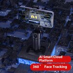 Selfie Stick Manufacturer - OEM Smart 360 Rotation AI Auto Face Tracking Fill Light Gimbal