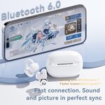 Bluetooth Earphones Manufacturer - OEM W66 Wireless Ear Clip Bone Conduction Sports Long Battery