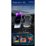 Car Phone Holder Manufacturer - Wholesale 15W Electric Qc3.0 Charging Mount Magnetic Wireless