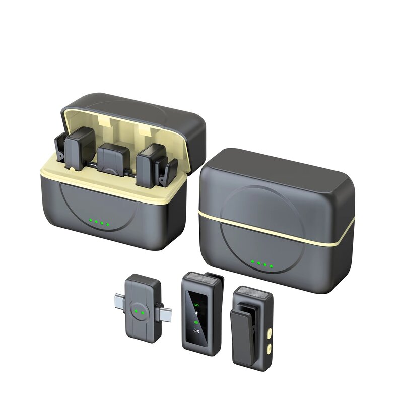 Wireless Lavalier Microphone Manufacturer - OEM K80 2.4G CD Omni-directional TYPE-C Magnetic