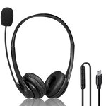 USB Call Center Headset Manufacturer - OEM Cord Noise Cancelling Mute Function