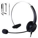 Wired Headset Manufacturer - OEM Office Contact Center with RJ11 Plug