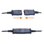 Call Center Headset Manufacturer - OEM Lower Costs Good Quality QD RJ9 Cable