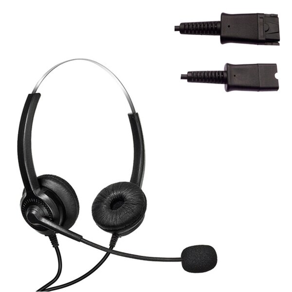 Wired Stereo Headset Manufacturer - OEM QD Call Center with ENC USB Microphone