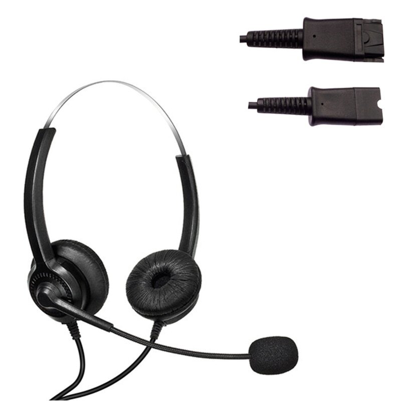 Wired Stereo Headset Manufacturer - OEM QD Call Center with ENC USB Microphone