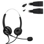 Wired Stereo Headset Manufacturer - OEM QD Call Center with ENC USB Microphone