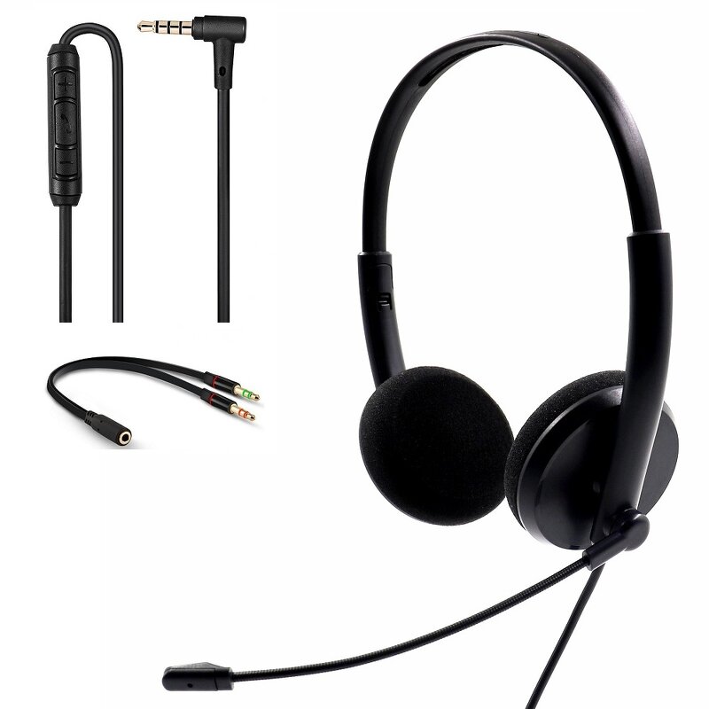 Call Center Headphone Manufacturer - OEM Opptel 3.5 Microphone Headphone