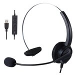 Wired Headset Manufacturer - OEM Office Contact Center with RJ11 Plug