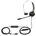 Call Center Headset Manufacturer - OEM Opptel Noise Cancelling QD USB RJ9 Connector