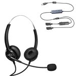 Wired Stereo Headset Manufacturer - OEM QD Call Center with ENC USB Microphone