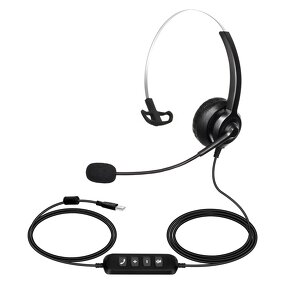 Call Center Headset Manufacturer - OEM Opptel Professional ENC with Noise Canceling Microphone
