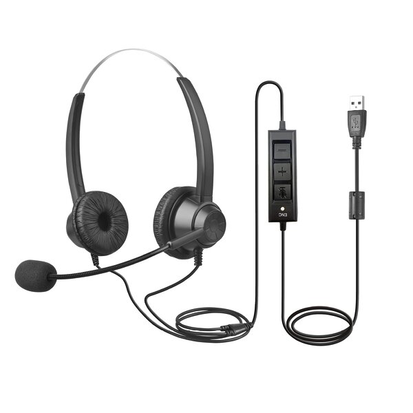 USB ENC Headset Manufacturer - OEM with Microphone Noise Cancelling Volume Control