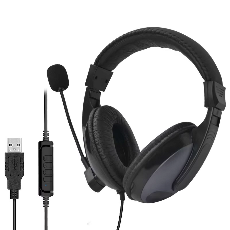 Over-Ear Headset Manufacturer - OEM 3.5mm USB for Online Education Teleconferencing