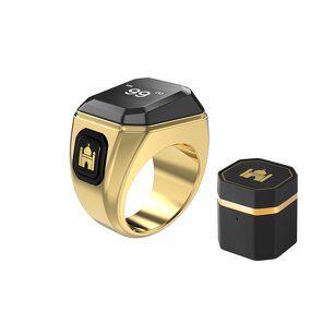 Smart Muslim Ring Manufacturer - 2025 Men's Digital Tasbeeh Alloy Case