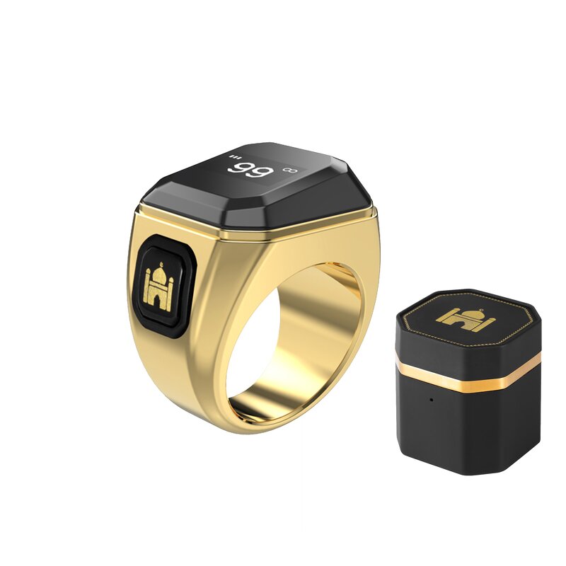 Smart Muslim Ring Manufacturer - 2025 Men's Digital Tasbeeh Alloy Case