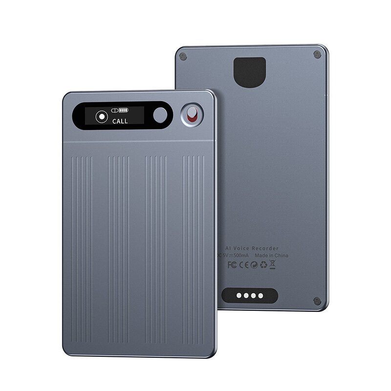 Smart Dictaphone Factory - 13 Language AI Magnet Audio Recorder 64G