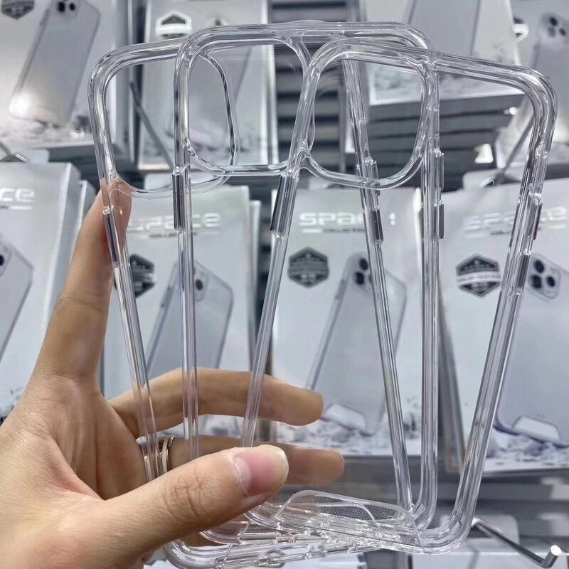 Shockproof Phone Case Factory - Transparent TPU PC Anti-Scratch Cover