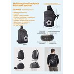 Soccer-themed Wireless Speaker Bag Manufacturer - OEM Chest Crossbody Hi-Fi Sound RGB LED