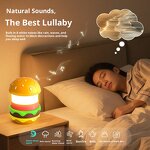 Burger Lamp Speaker Manufacturer - OEM New LED Lamp Built-in Battery 5W White Noise Timer