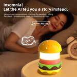 Burger Lamp Speaker Manufacturer - OEM Compact Portable Ambient Sleep Atmosphere Creator
