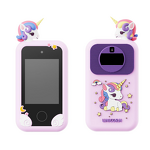Cartoon Phone Alarm Clock Manufacturer - OEM Dual Camera Early Educational Training for Kids