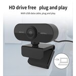 USB Web Cam Manufacturer - OEM C1 Plug-and-Play 1080P with Microphone for Online Calling