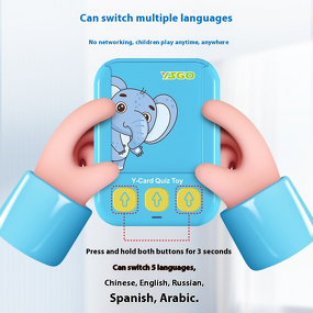 Early Learning Tool Manufacturer - OEM Cognitive Sound Little Teacher Card Insert Multi-Language