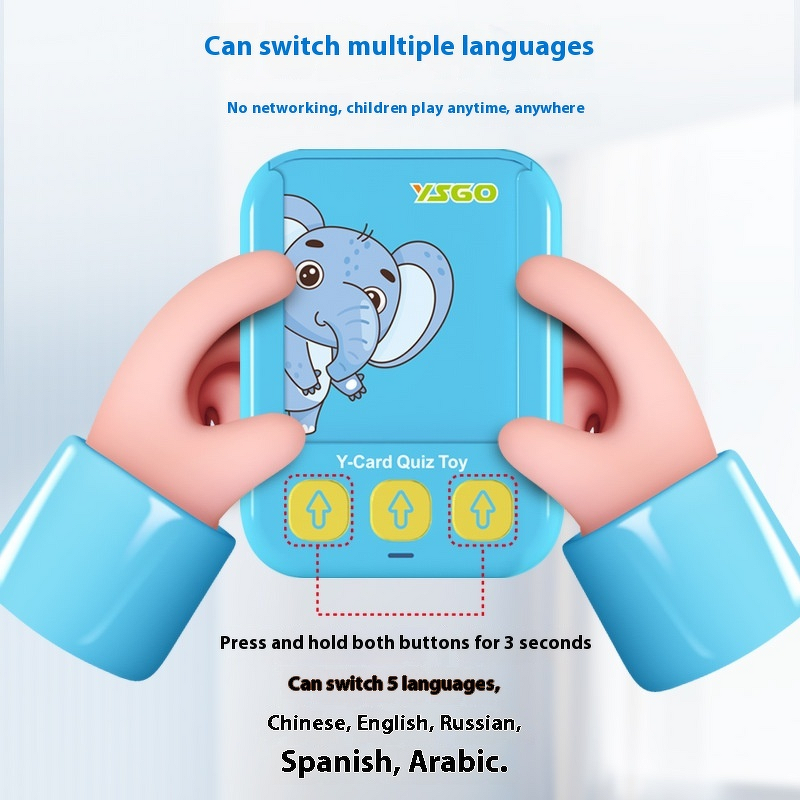 Early Learning Tool Manufacturer - OEM Cognitive Sound Little Teacher Card Insert Multi-Language