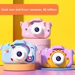 Kids Camera Manufacturer - OEM 2.0-inch IPS Front Rear Dual 1080P HD 48MP 120 Wide Angle