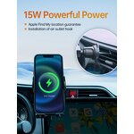Car Phone Holder Manufacturer - OEM MFI Wireless Charging 15W Fast Auto-Clamping Locator