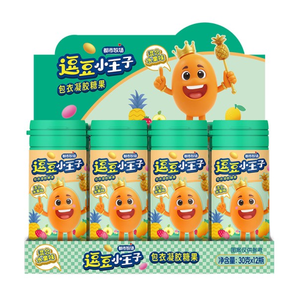 糖豆生产厂家-混合气泡涂层凝胶糖果健康