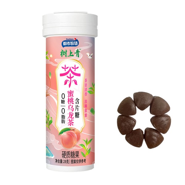 桃子乌龙含片源头工厂-无糖零脂硬糖