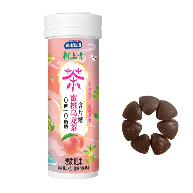 Peach Oolong Lozenge Factory - Sugar Free Zero Fat Hard Candy