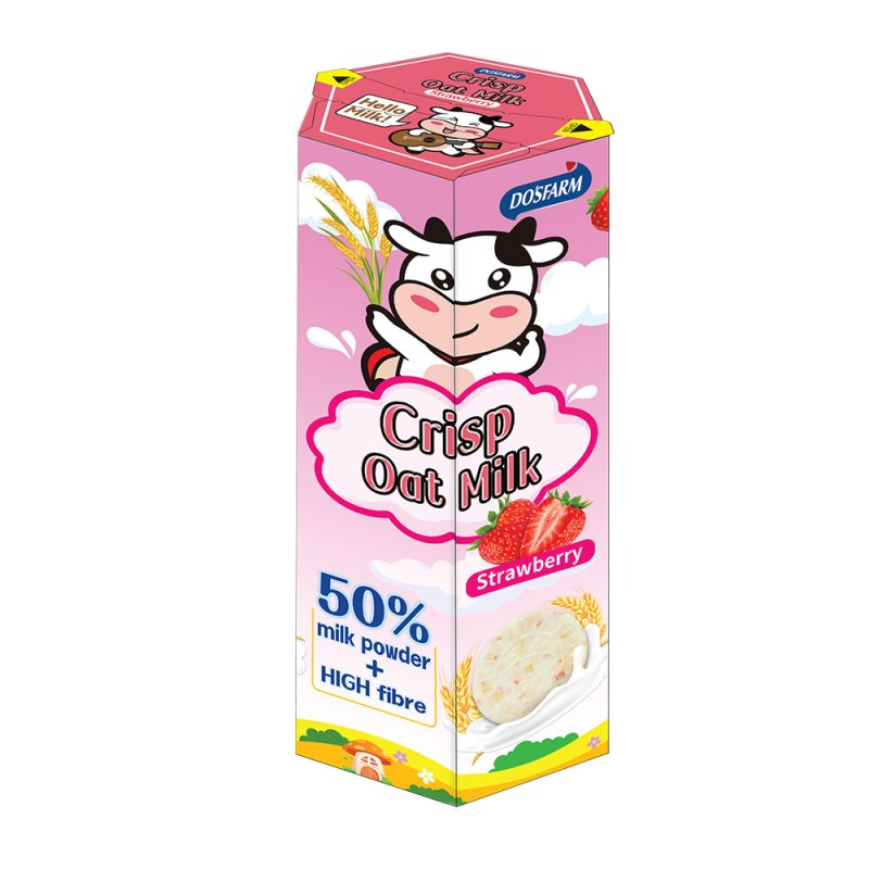 Strawberry Oat Crisps Manufacturer - High Fiber Milk Powder Candy